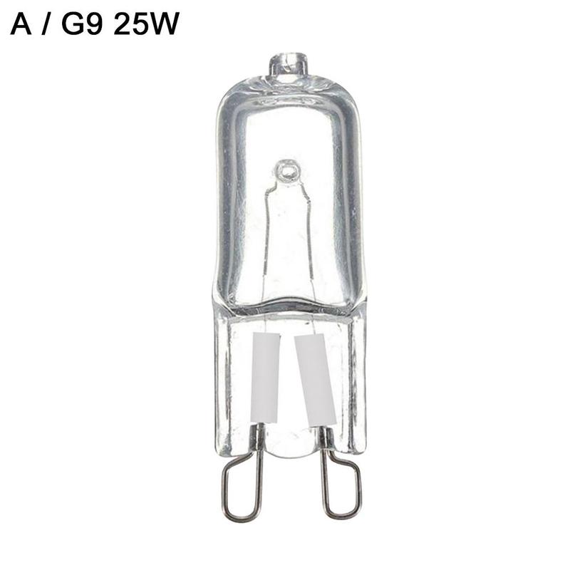 Bombillas halógenas G9 Eco, lámpara halógena G9 de 220v, 20w / 25w / 40w/Led, 60w, cuentas de cristal, lámpara de cápsula, 1 unidad, V6e1: 25w