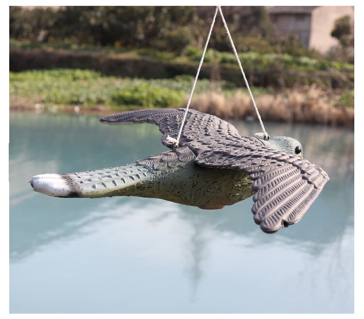 PDDHKK plastique oiseau leurre réaliste détaillé Hawk leurre faux corbeau jardin décoration de vie oiseau jardin ornement cultures protéger: D3014