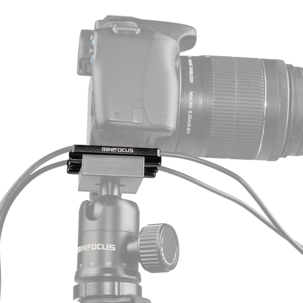 MINIFOCUS Cable Clamp QR Quick Release Plate Aluminum Alloy Tether DSLR Camera Digital Usb Hdmi Cable Lock Clip Protector