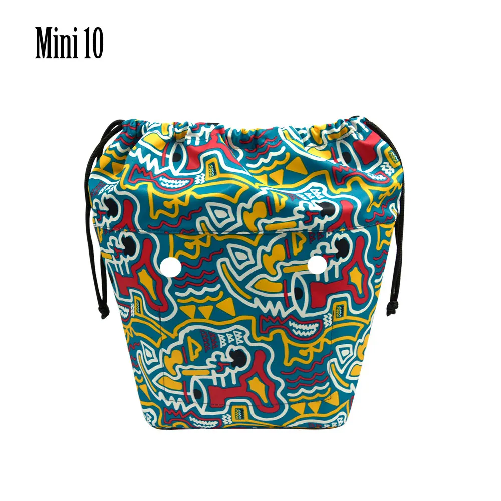 Nouvelle grande capacité classique Mini cordon coloré doublure intérieure insérer pour grand Mini Obag toile poche intérieure pour O sac