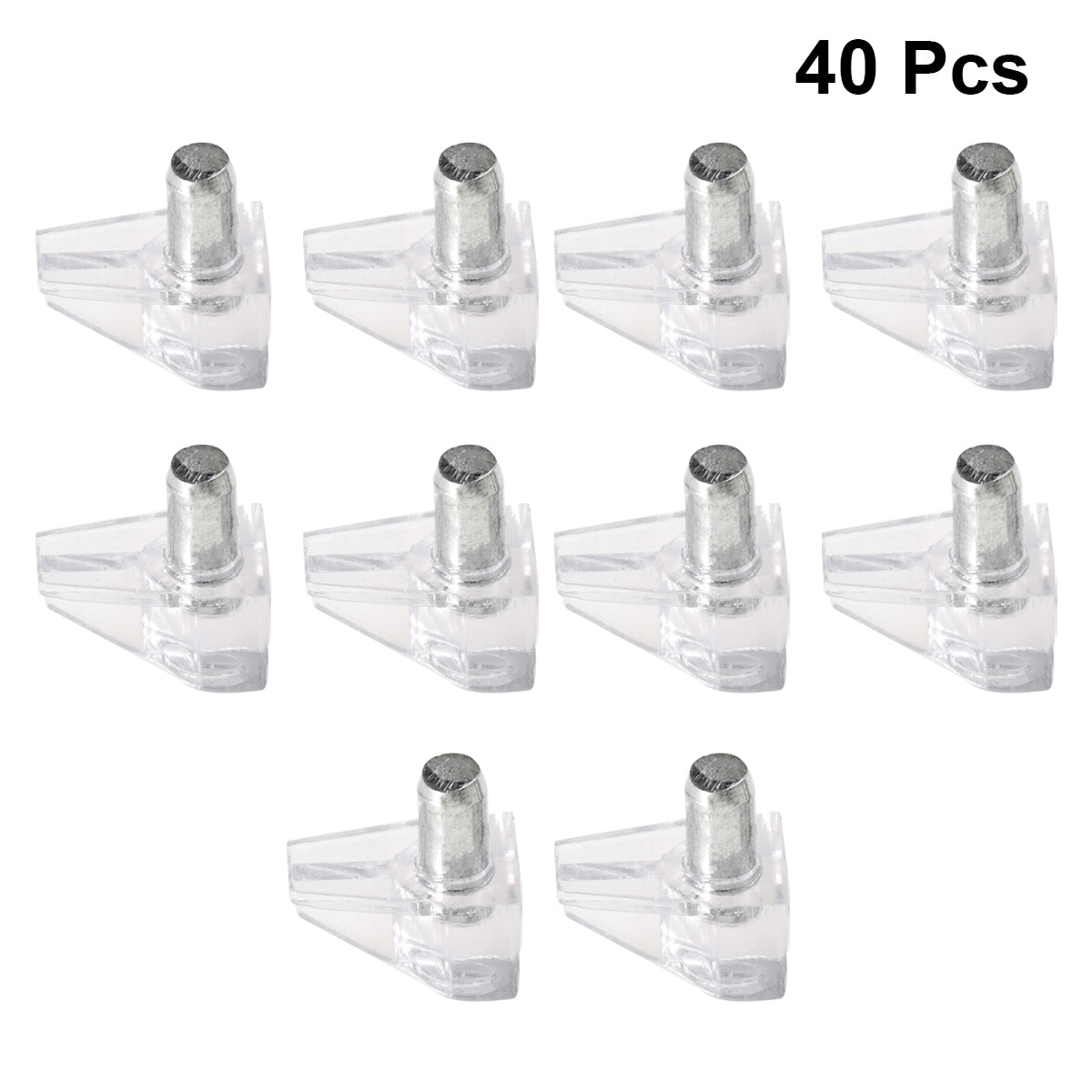 40pcs Heavy Duty Bracket-Style Shelf Support Shelf Pegs Shelf Pins Pegs Shelf Bracket For Wardrobe Closet Cabinet Furniture​: Default Title