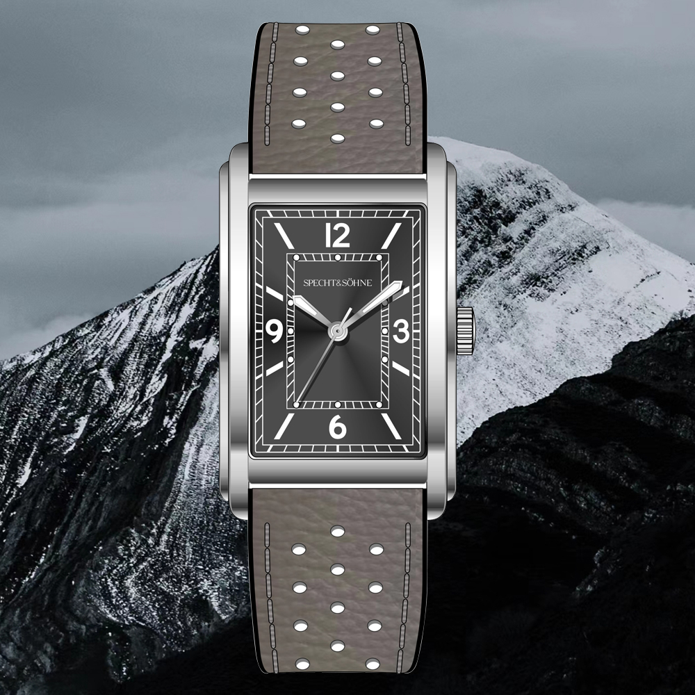 Specht & Söhne, recién llegados, reloj cuadrado de 28MM para hombre VH31 Movt, relojes deportivos ultrafinos de acero inoxidable con zafiro resistente al agua hasta 50M