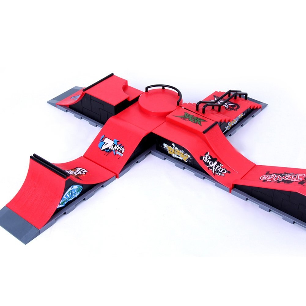 Skate Park Ramp Parts for Fingerboard Finger Board Ultimate Parks Ramp (F Style)