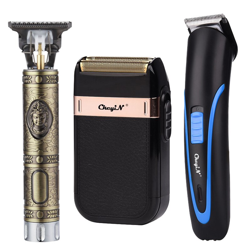 Barbeiro profissional máquina de cortar cabelo elétrico recarregável t-outliner acabamento máquina de corte aparador barba barbeador sem fio com fio: A12