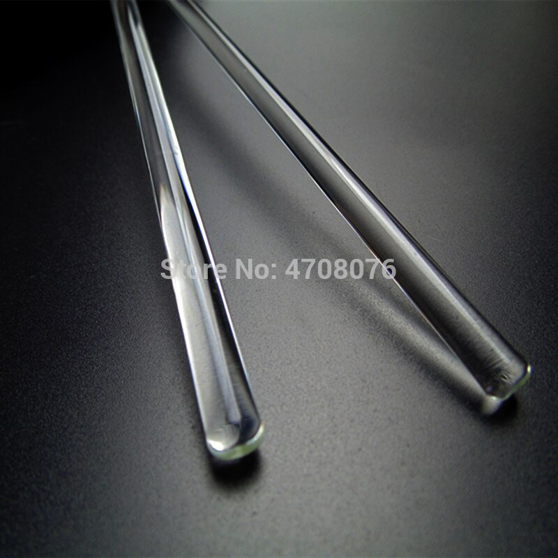 Varilla agitadora de vidrio de borosilicato 7mm 10 unids/lote, dispositivo agitador de vidrio transparente para laboratorio, agitador de vidrio para experimentos científicos