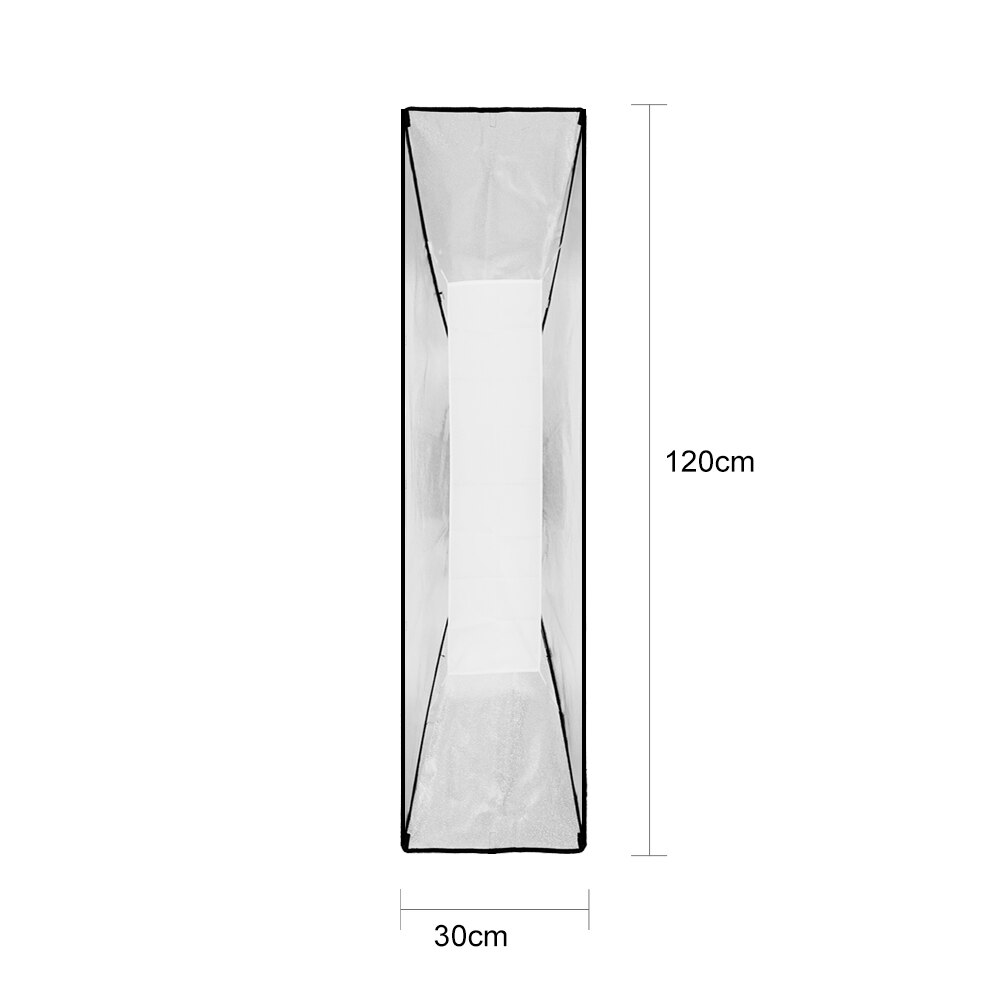 Godox 30 x 120cm 12 " x 47 " speedlite studio strobe flash fotoreflekterende softbox softbox diffuser til bowens mount
