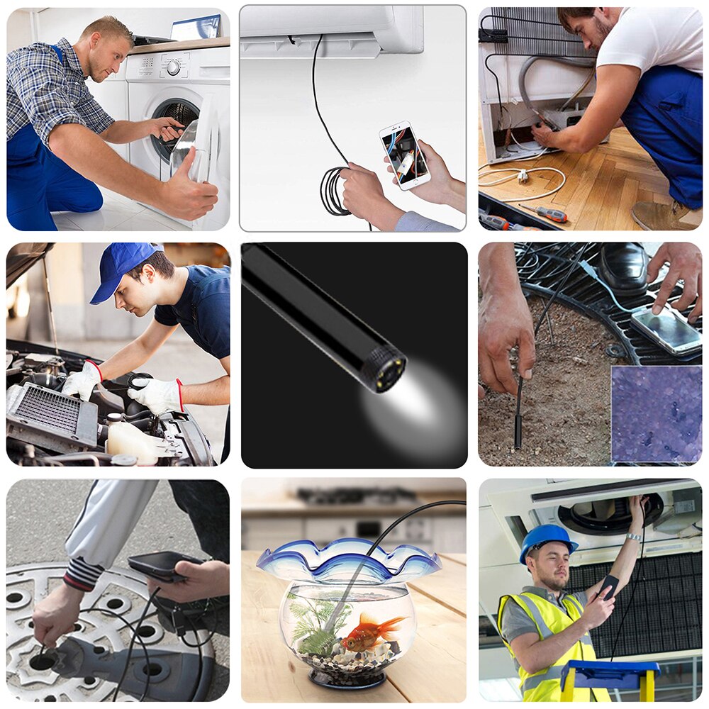 8 Mm Draadloze Wifi Endoscoop Camera Waterdicht Inspectie Mini Camera Usb Endoscoop Borescope Voor Iphone Android Pc Ios App