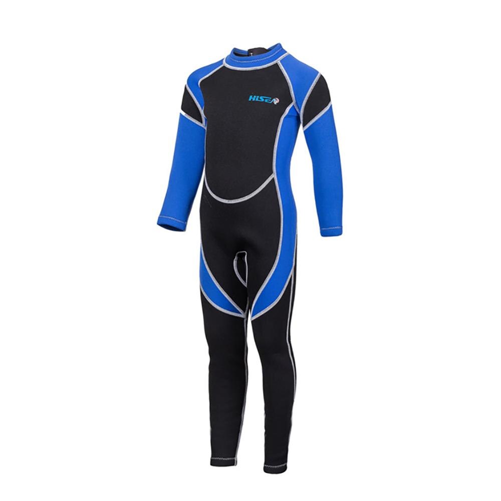 Surfing Rash Outdoor Kids Neoprene Diving Wetsuits Children One Pieces Colors Patckwork Long Sleeve Swimwear Diving Suits: L / 6