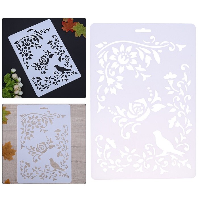 Sztuczne kwiaty DIY nawarstwianie plastikowe szablony linijka szablon ścienny Scrapbooking malowanie dekoracja robić albumu na zdjęcia rękodzieło wytłaczane karty papierowe