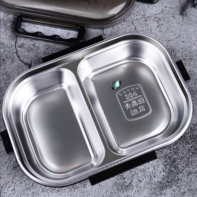 Kids Adult Lunch Box Single/Double Layer Water Injection Heating 304 Stainless Steel Student Bento Box Lunchbox Food Container