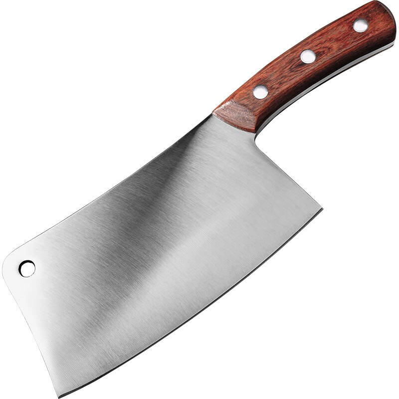 Cuchillo para cortar huesos de acero inoxidable, utensilio de cocina resistente para cortar verduras, carnicero, carne, 8 pulgadas