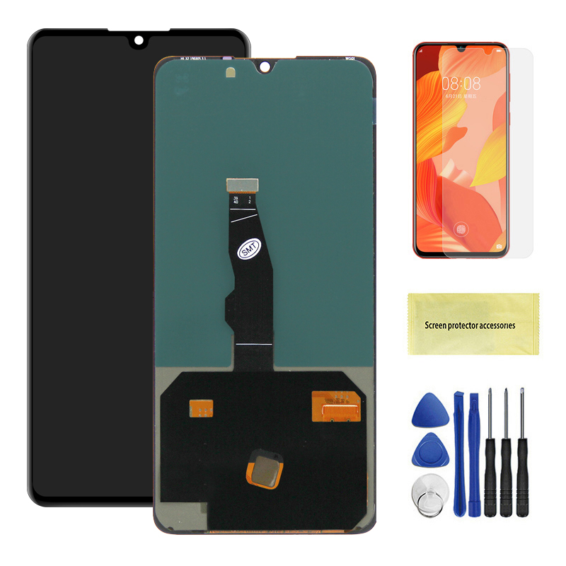 Para HUAWEI P30 6,1 ''para ELE-L29 ELE-L09 AL00 TL00 ELE-L04 pantalla LCD reemplazo del ensamblaje del digitalizador de pantalla táctil: Negro