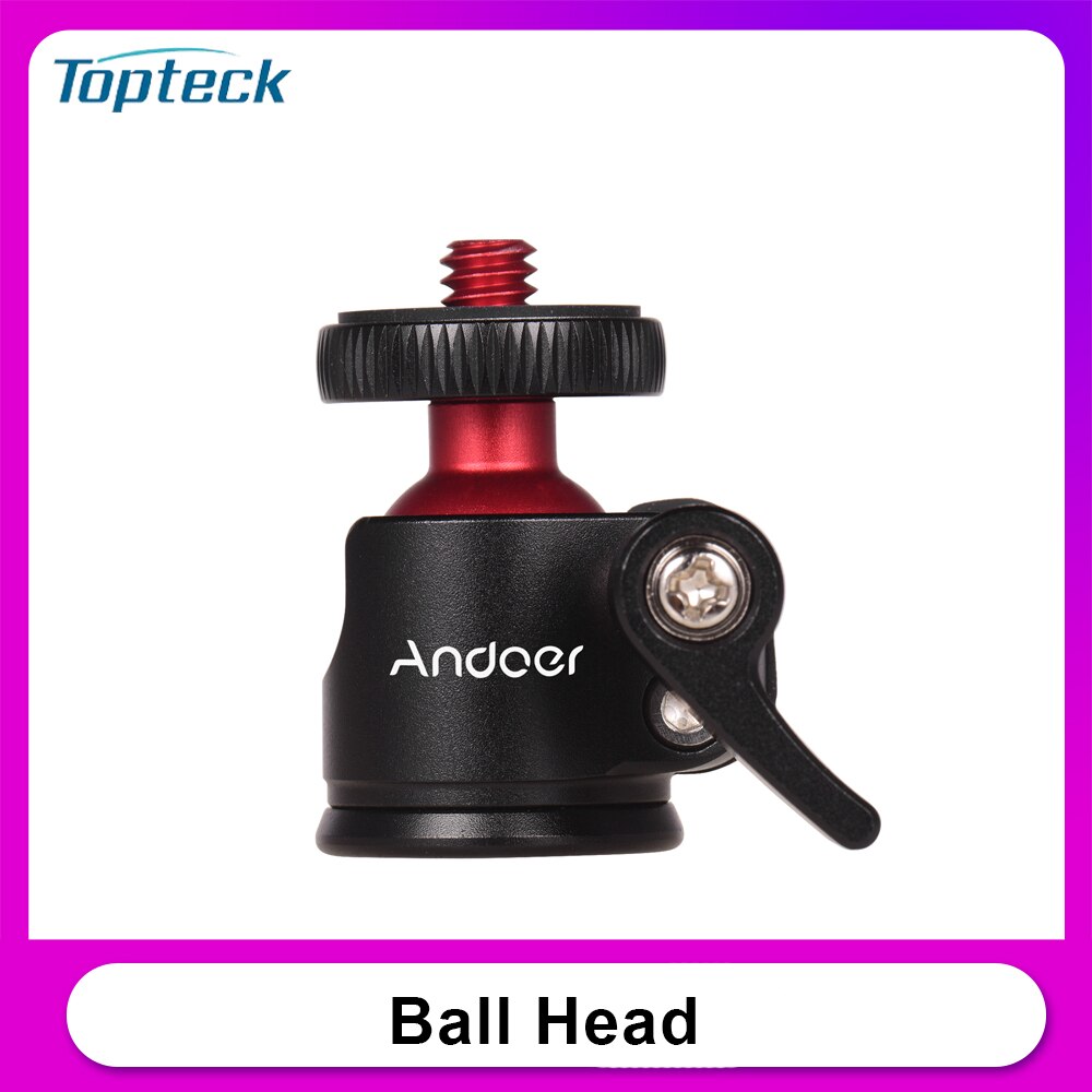 Andoer Mini Tripod Ball Head 360 Graden Swivel Voor Dslr Camera Fotografie Voor Camera Statief Balhoofd Voor Nikon Canon