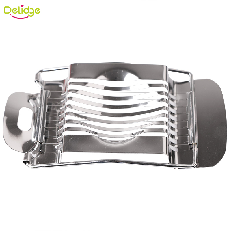 Delidge 1 pc Egg Slicer Cutter Roestvrij Staal Ei Tool Multifunctionele Keuken Egg Slicer Sectione Cutter Randen Ferramentas