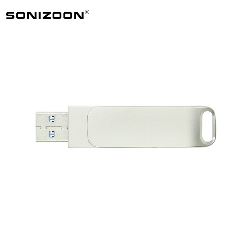 SONIZOON – clé USB 3.0 rotative, support à mémoire de 256 go et 128 go, support à mémoire stable, haute vitesse, pour