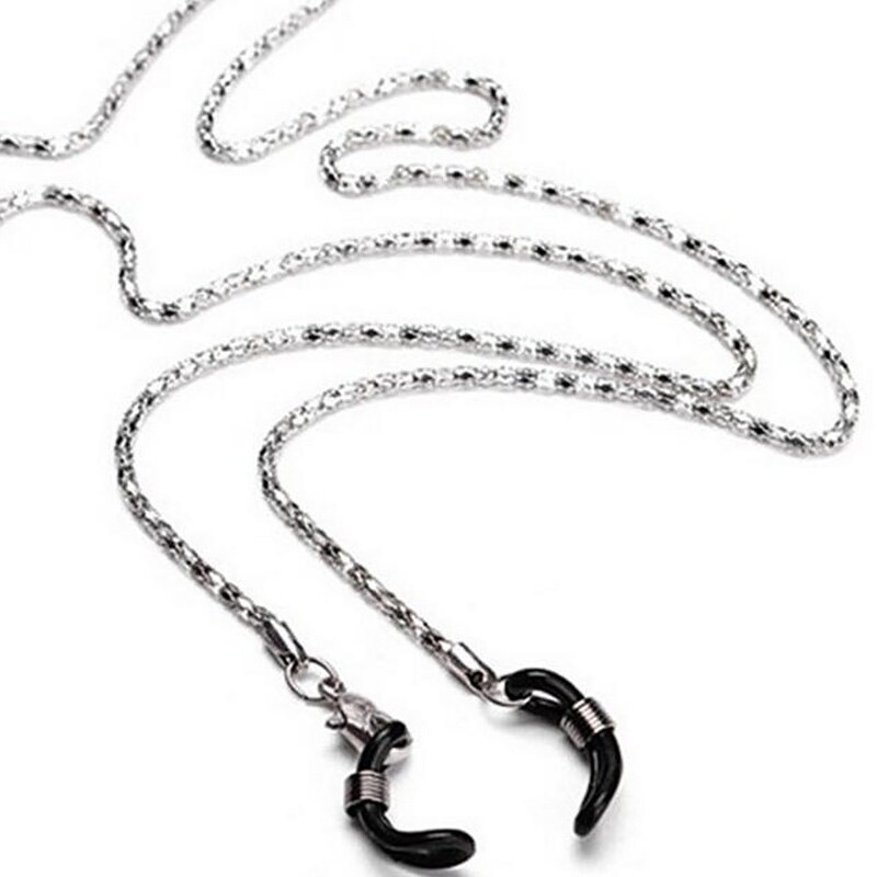 Lunettes de soleil à perles blanches pour hommes et femmes, 1 pièce, corde de support de cordon de chaîne pour lunettes de lecture: A-3