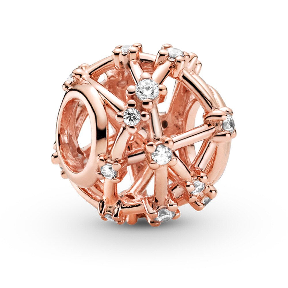 Pingente estrelas e lua brilhante, miçangas cz, pulseira, colar para mulheres, diy, joias, presente de casal: PAS323-C