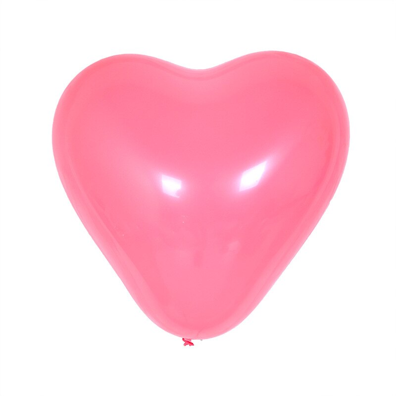 10 stk 12 tommer hjerteballoner macaron farver latex balloner matte farver balloner fødselsdagsfest indretning bryllupsindretning puste global: Rød