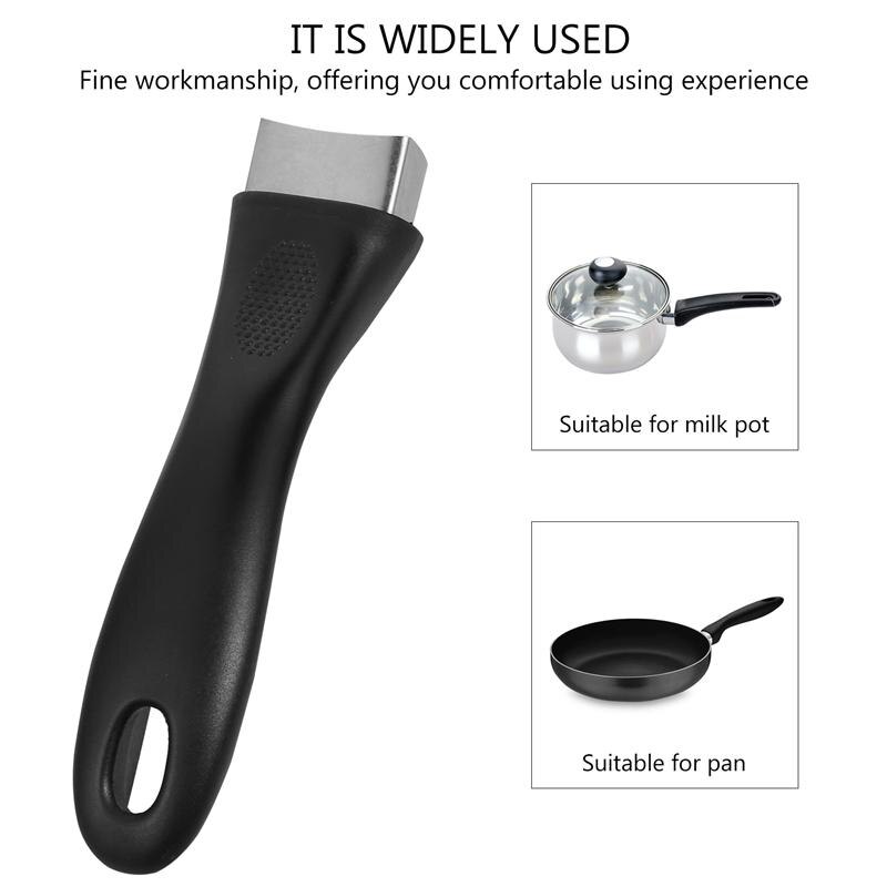 2 Pcs Ergonomic Pot Handle Frying Pan Replacement Handle Pan Grip Handle