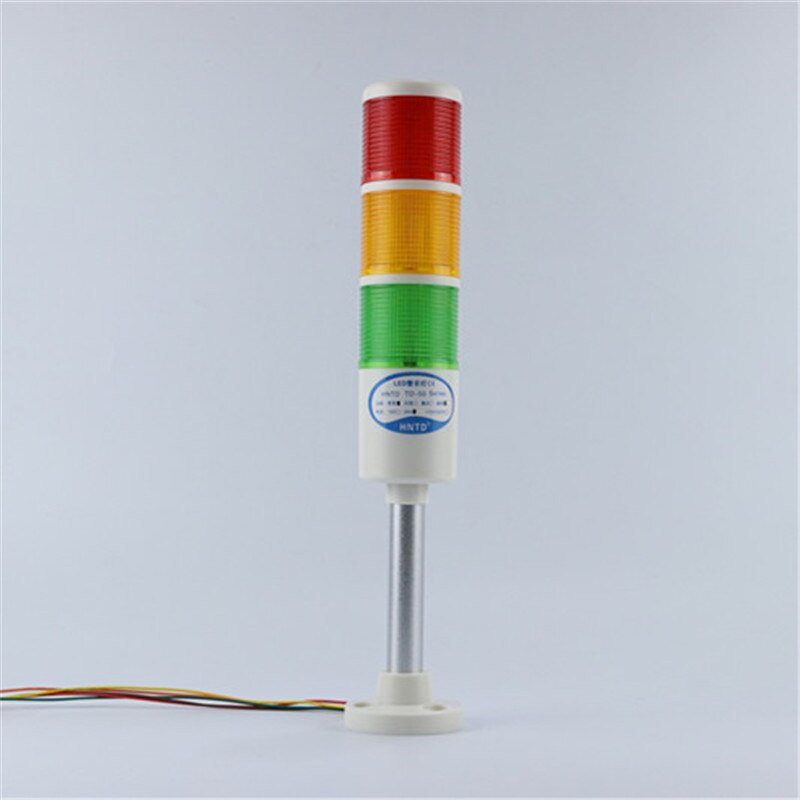 Dia 50mm Industrial Multilayer Stack light Indicator Foldable LED Signal Tower Alarm caution light for machinery 12V 24V: 3 Layer Rod type