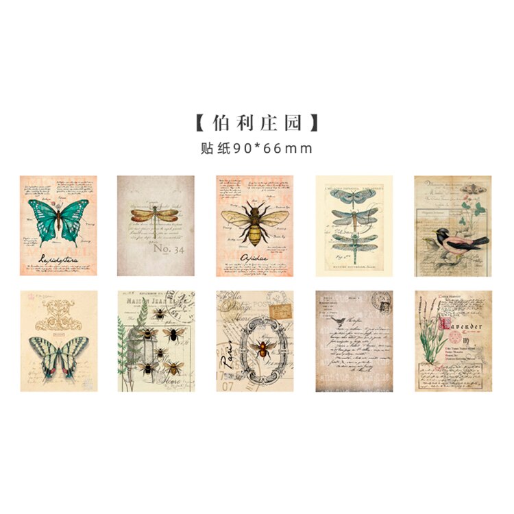 Páginas de libros antiguos medievales, Material de mariposa, papel, diario de basura, planificador, álbum de recortes, papel de fondo decorativo Vintage artesanal: 4