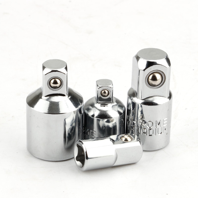 4 kpl räikkäavain hylsy adapteri vähennysmuunnin sarja 1/2 "  to 3/8 "  to 1/4 " käsityökalusarja crv steel