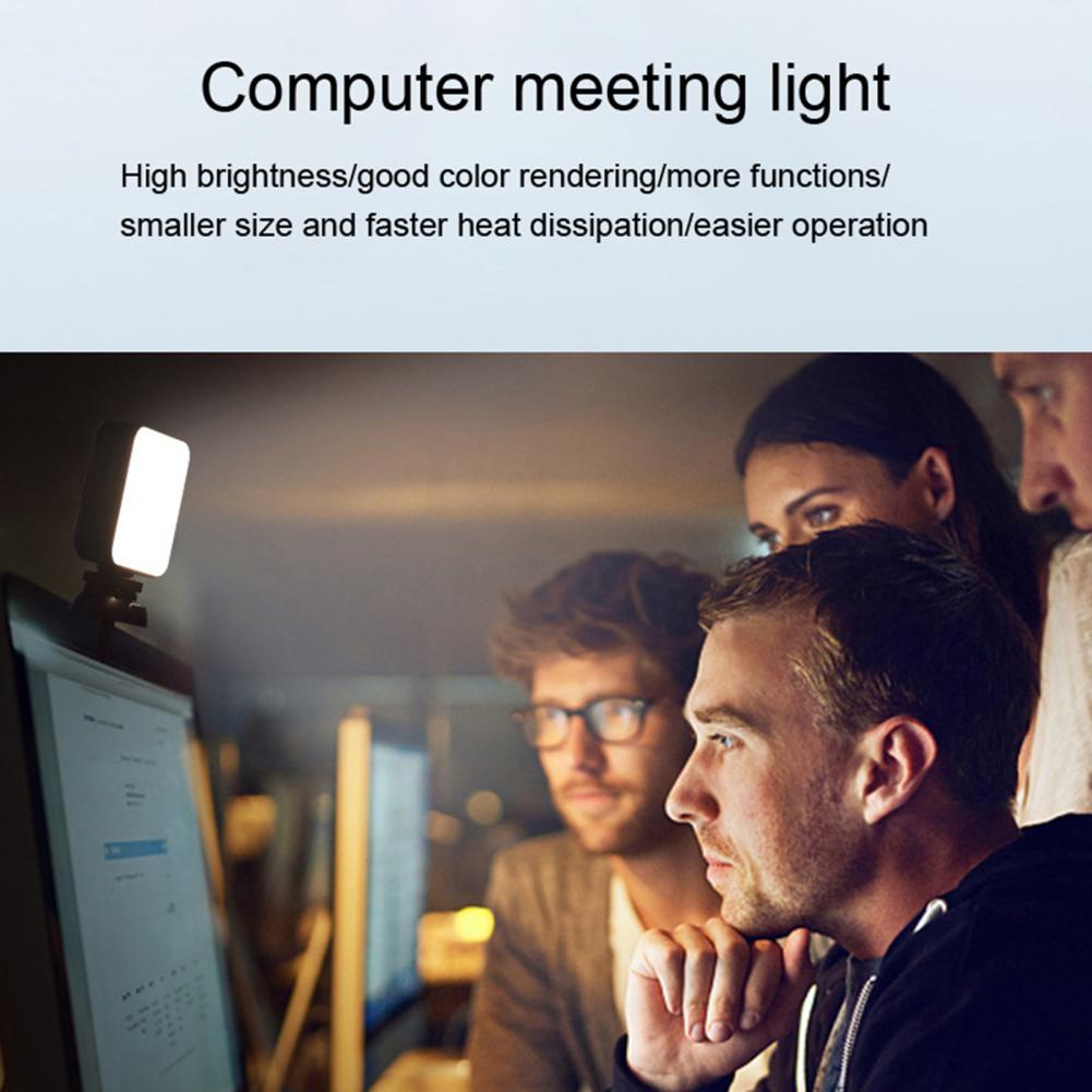 Fill Light Adjustable Rechargeable Plastic Photography Lighting Meeting Lamp Chargable Photography Lighting Video Clip Fill Lamp