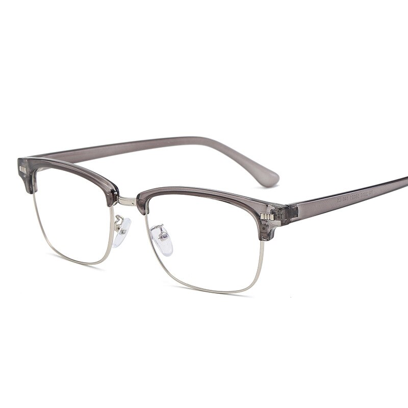 Vazrobe 155mm Oversized Eyeglasses Frame Male Glasses Men TR90 Semi Rimless Spectacles for Prescription Optical Wide Face: grey