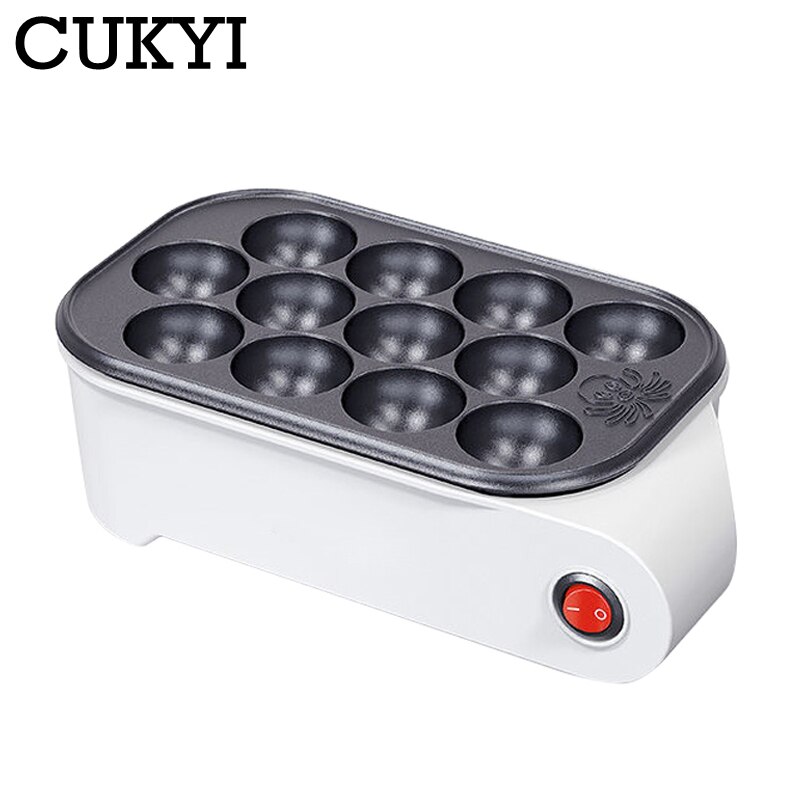 Cukyi Mini Octopus Gehaktbal Maker Elektrische Takoyaki Machine Snapper Cake Bakken Pan Hotdog Ei Omelet Vis-Vorm Cake Oven