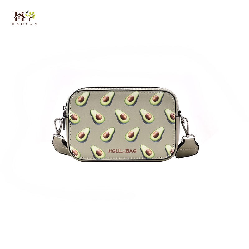 Fruitprint dames handtas kleine vierkante tas handtas model schoudertas meisjes messenger bag messenger bag