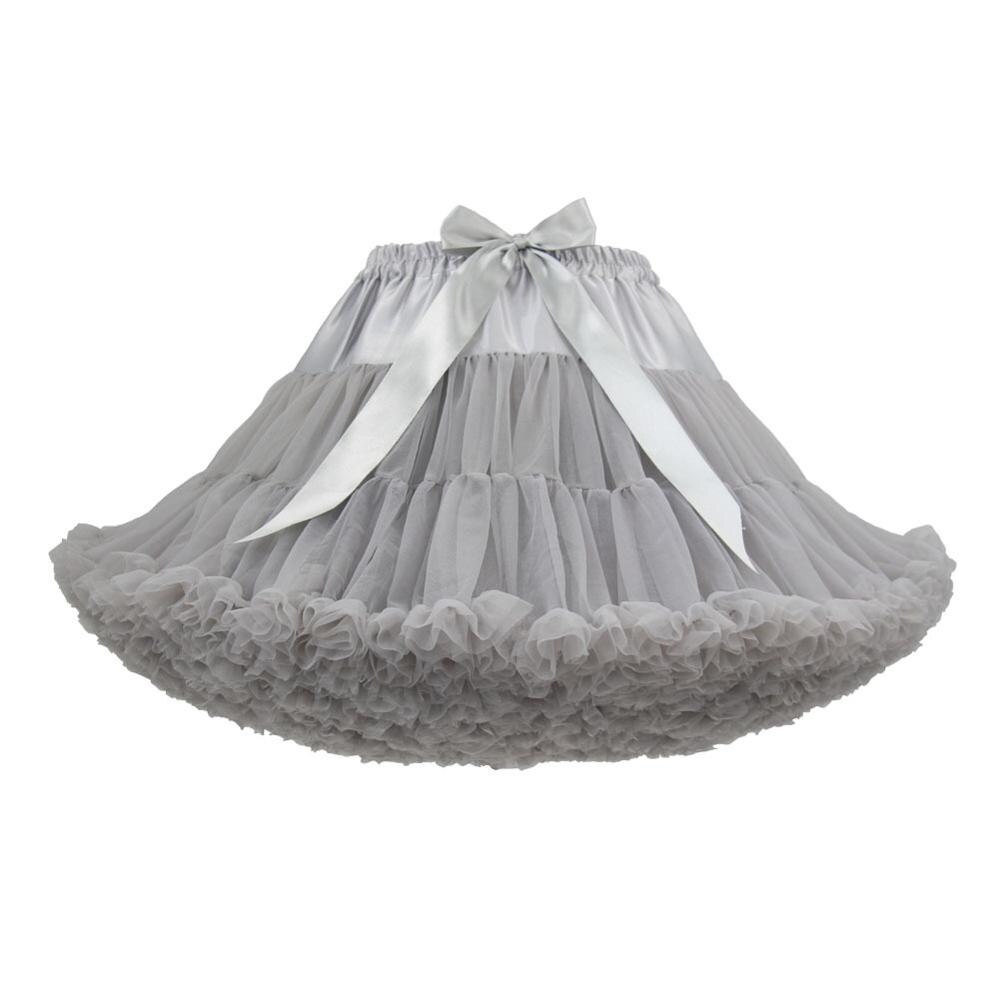 Hongfuyu rokken dames pluizige tutu petticoat onderrok volwassen sexy minirok hoge empire ballet rok jupon bruiloft accessoires: Grijs