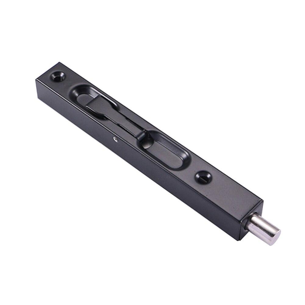 Chowany zatrzask drzwi ze stali nierdzewnej podwójne drzwi wtyczka długi otwór ruchomy zamek drzwi Szpilka C66: czarny 8cale