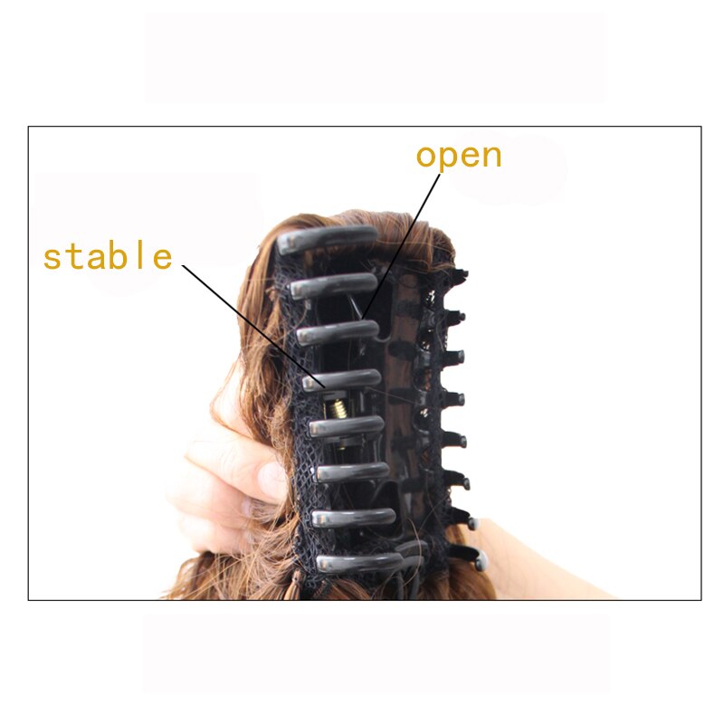 Accessoires De Cheveux Pour Femmes Longue Droite Marron Ombre Griffe Wachtrij De Cheval Pince À Cheveux Synthétique Nl Extension De