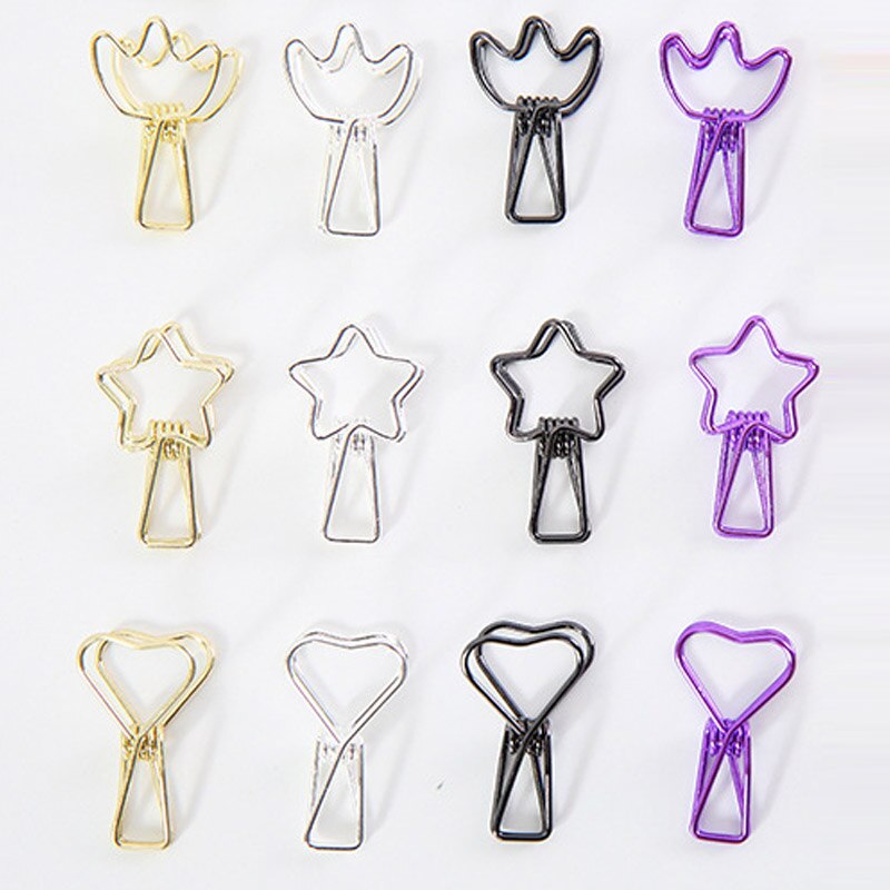 Lot De 42 Pinces à Livres Dorées - Clips Métalliques Pour Organiser Documents, Bureau, École