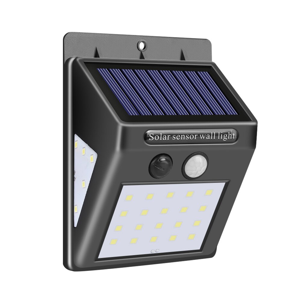 1/2/4Pcs 30/40 LED Solar Power Lamp PIR Motion Sensor Activated Solar Lights Waterproof Outdoor Garden Yard Security Wall Light: A-1pcs 30 LED