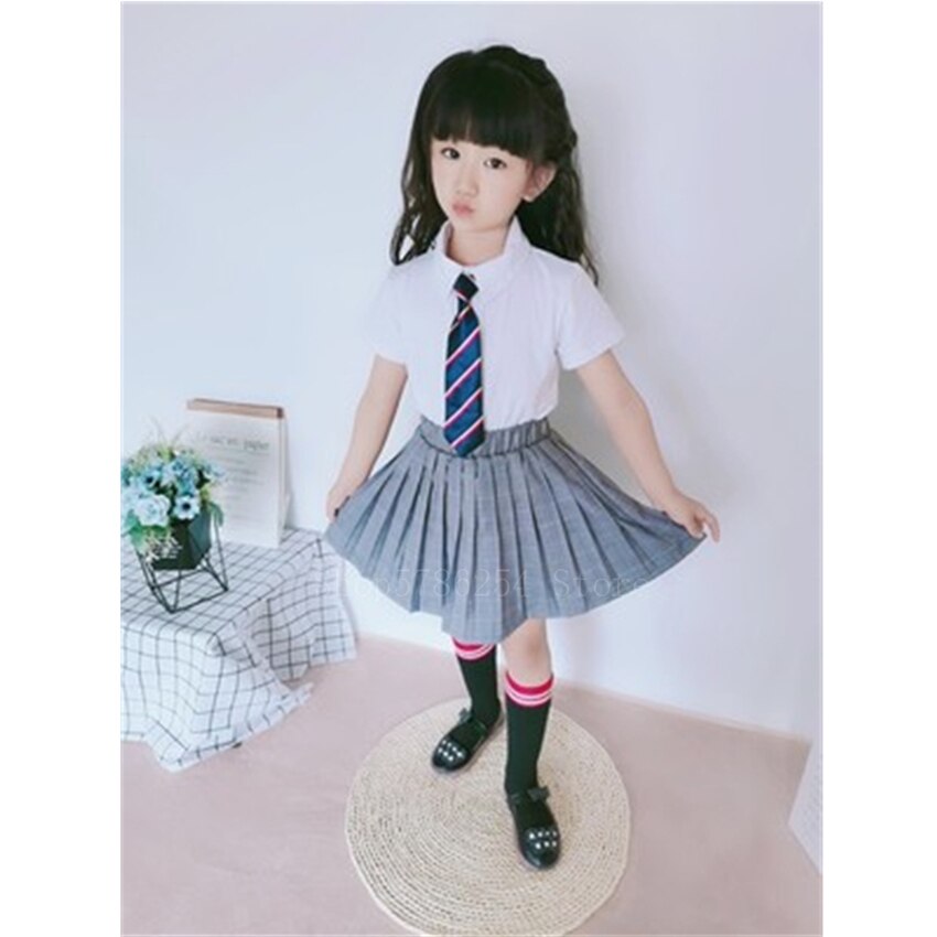 100-180CM Kids School Uniform Japanese Style British Boys Girl Primary Student Choir Class Suit Teenagers Dance Costume