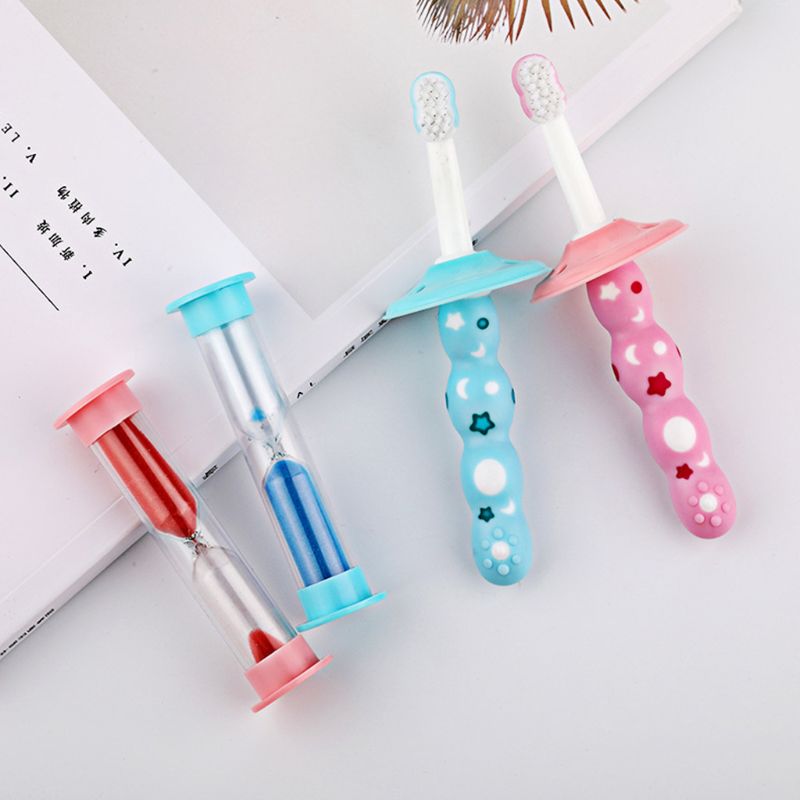 2 Pcs Children Toothbrush Soft Fur Protect Gums Kids Baby Small Head Toothbrushes Non-slip Handle 24BE