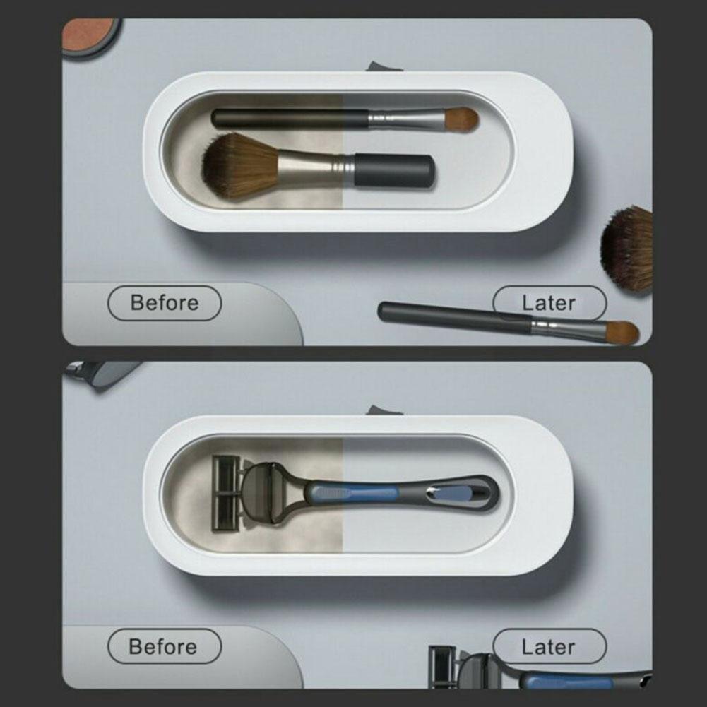 Ultrasonic Cleaning Machine Mini Household Ultrasonic Glasses Cleaner Jewelry Vibrating Portable Denture Cleaning Sonic Cle K3F5