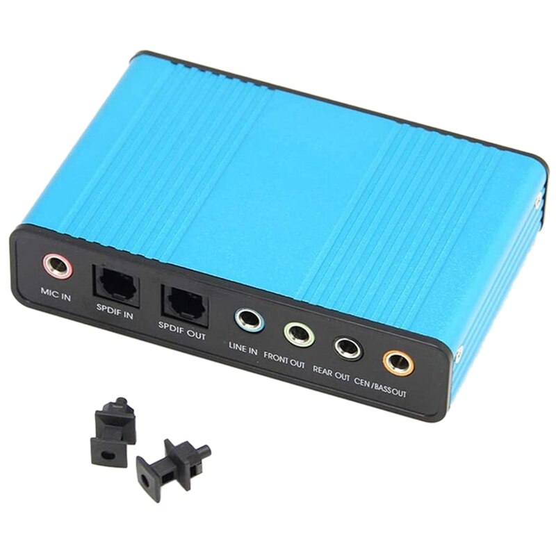 Externe Usb 5.1 O Geluidskaart Glasvezel Laptop Pc Geluidskaart S/Pdif Voor Htpc Home Theater Video game: Default Title
