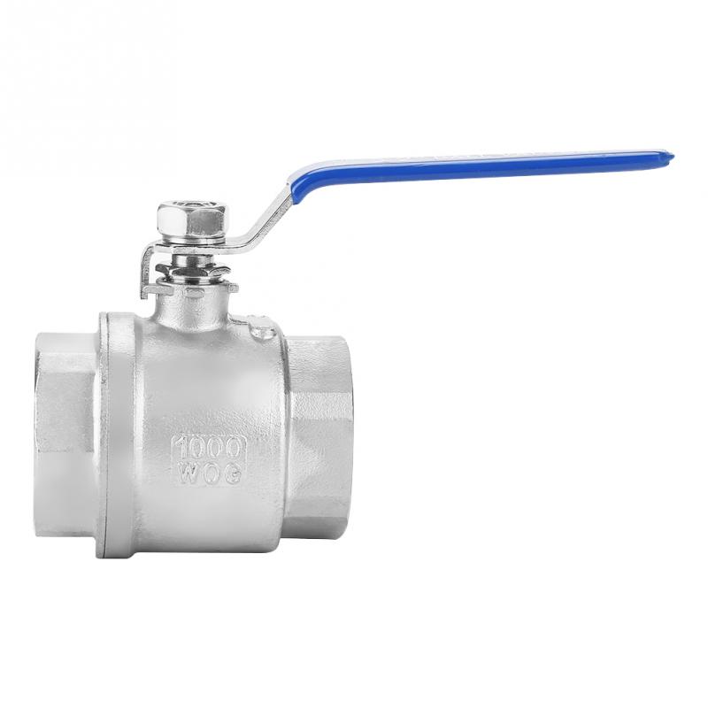 1 pcs 2 inch 304 Ball Valve Stainless Steel Two-piece Full Port Female Thread Ball Valve DN50