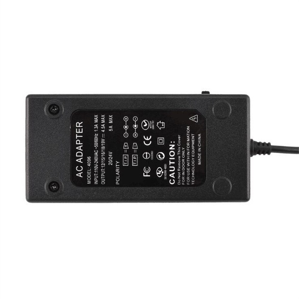 96W Universal Laptop Power Supply AC 110-240V To DC 12V/16V/18V/20V/24V Laptop Adapter US AC Adapter Power Supply Charger g2
