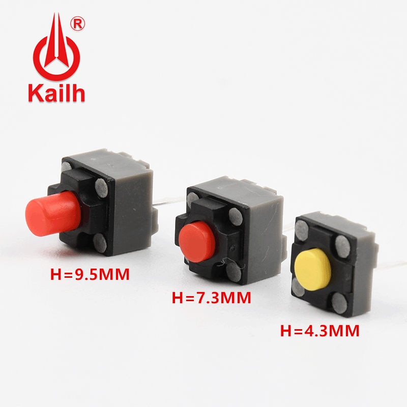 10Pcs Kailh Mute Knop 6*6*4.3/7.3/9.5Mm Vierkante Stille Schakelaar It Zijn Draadloze Muis bedrade Muis Micro-schakelaar Muis Knop Tact Switch