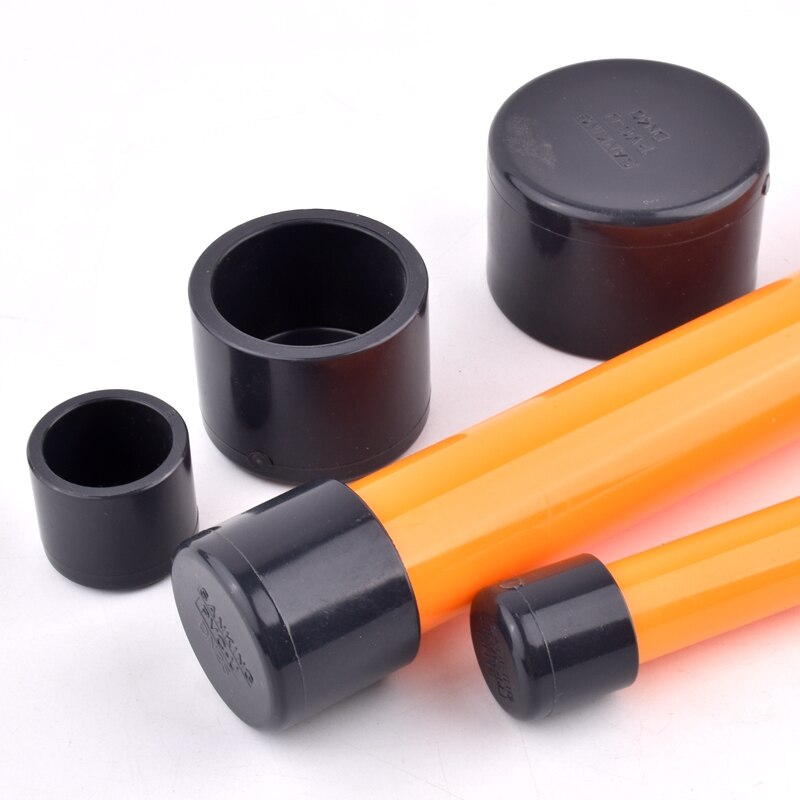 1 Piece ID.20~160mm UPVC End Cap Dark Gray Aquarium Tank Water Pipe Connector PVC Plug Watering Irrigation PVC Socket Tube Joint
