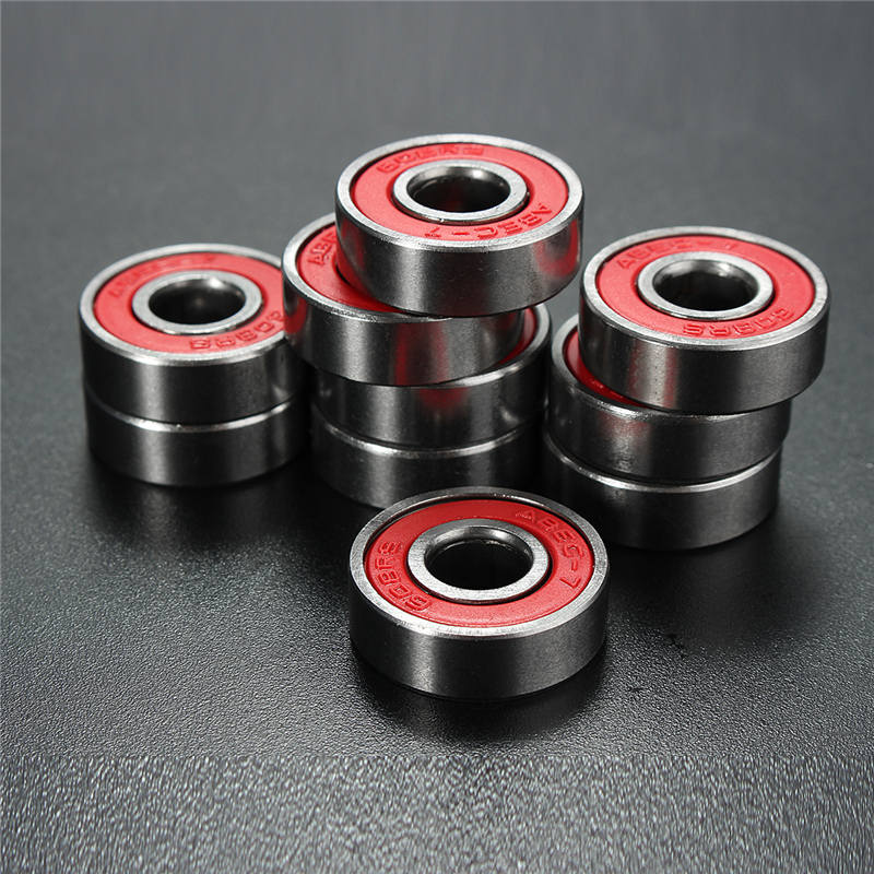 10 PCS ABEC 7 608RS Skate Scooter Skateboard Wheels Spare Bearings Ball Roller Highest Precision Shafts
