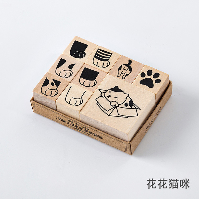 Vintage Kat Beer Panda Dier Leven Stempel Diy Houten Stempels Voor Scrapbooking Briefpapier Scrapbooking Standaard Stempel: 3