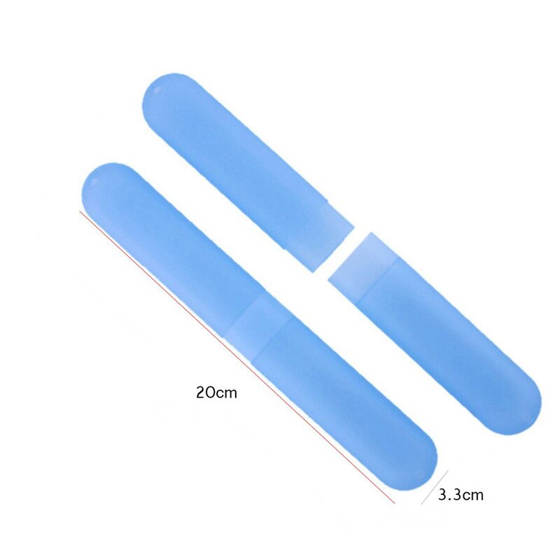 Matkatarvikkeet kannettavat hammasharjapidikkeet pölytiivis harjarasia suojaava kansi pitkä kotelo karkinvärinen