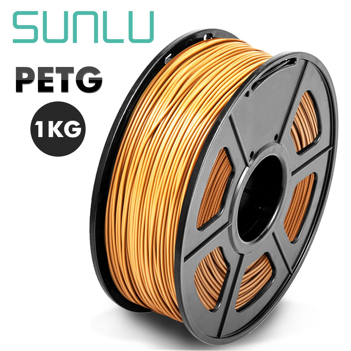 Sunlu Petg Gloeidraad 1.75 Mm Zwarte Kleur Petg 3D Printer Filament 1Kg Met Spool Lampshape Verbruiksartikelen: PETG-coffee