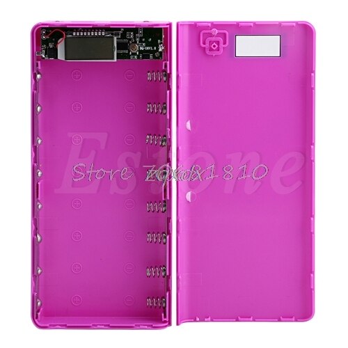 DIY USB Mobile Power Bank Charger Case Pack 8Pcs 18650 Battery Holder Case for Phone Whosale