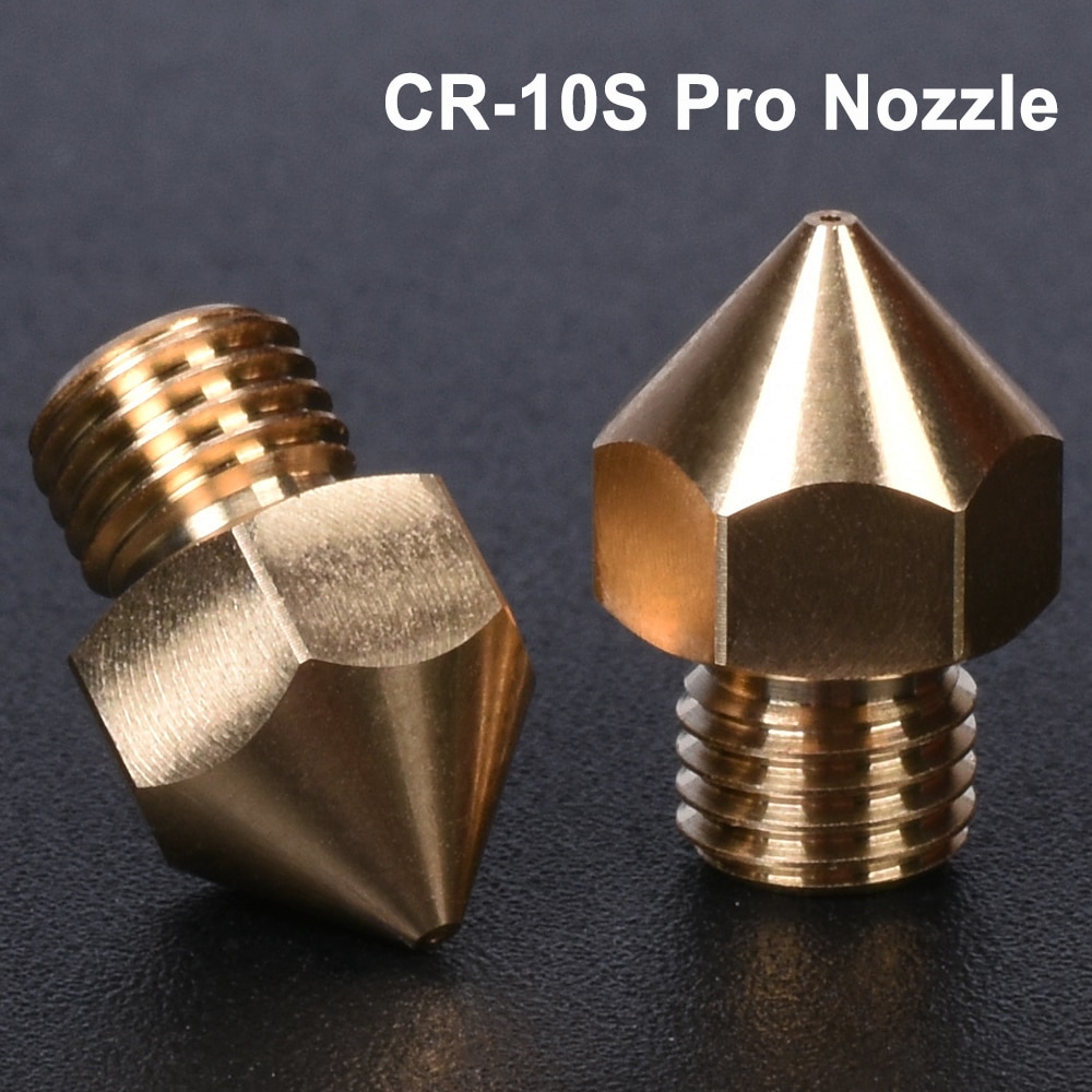 Boquilla de latón CR-10S Pro m6, piezas de impresora 3D de rosca para filamento hotend de 1,75 MM, j-head cr10S PRO, bloque de calor Creality ender3 hotend