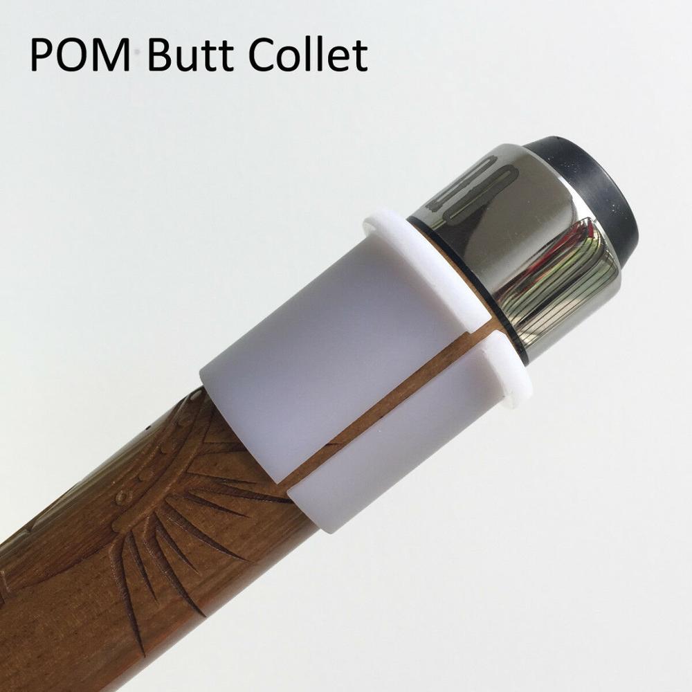 Pool Cue Wit POM Butt Collet Mouw-Cue Gebouw Tool Draaibank Accessoire